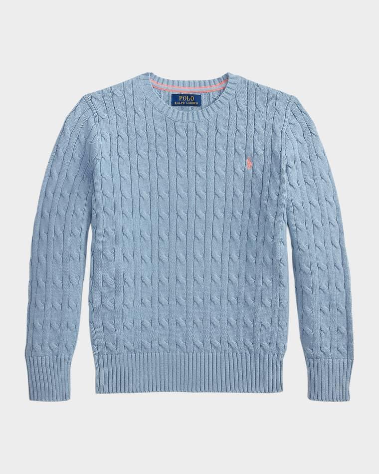 Little Boy's & Boy's Cable-Knit Cotton Sweater by POLO RALPH LAUREN