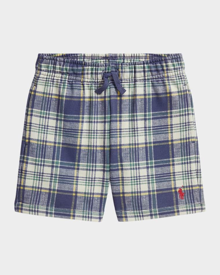 Little Boy's & Boy's Plaid French Terry Short by POLO RALPH LAUREN