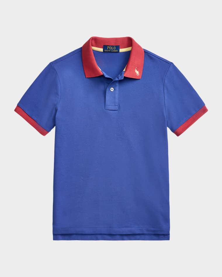 Little Boy's & Boy's Stretch Cotton Mesh Polo Shirt by POLO RALPH LAUREN