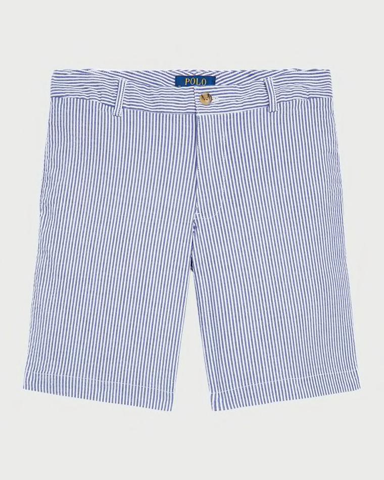 Little Boy's & Boy's Stretch Cotton Seersucker Short by POLO RALPH LAUREN