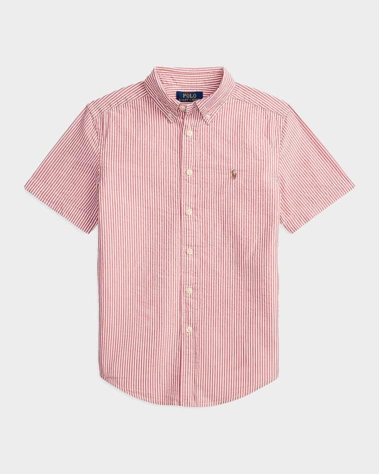 Little Boy's & Boy's Striped Cotton Seersucker Shirt by POLO RALPH LAUREN