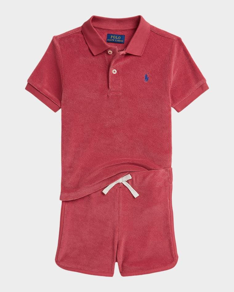 Little Boy's & Boy's Terry Polo Shirt & Short by POLO RALPH LAUREN