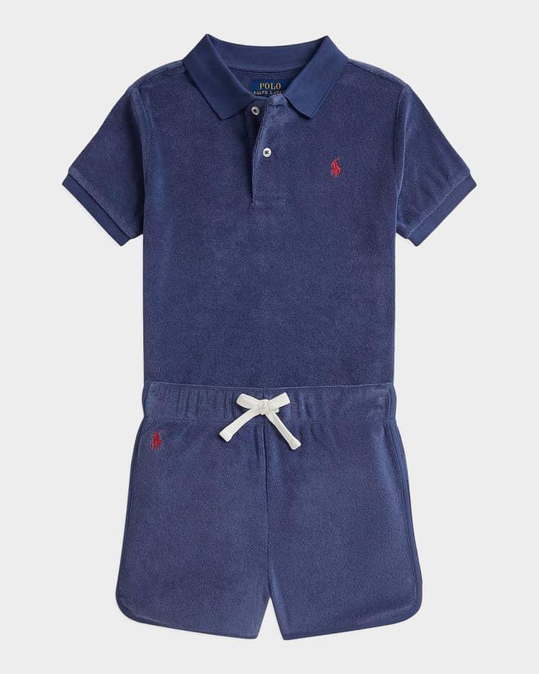 Little Boy's & Boy's Terry Polo Shirt & Short by POLO RALPH LAUREN