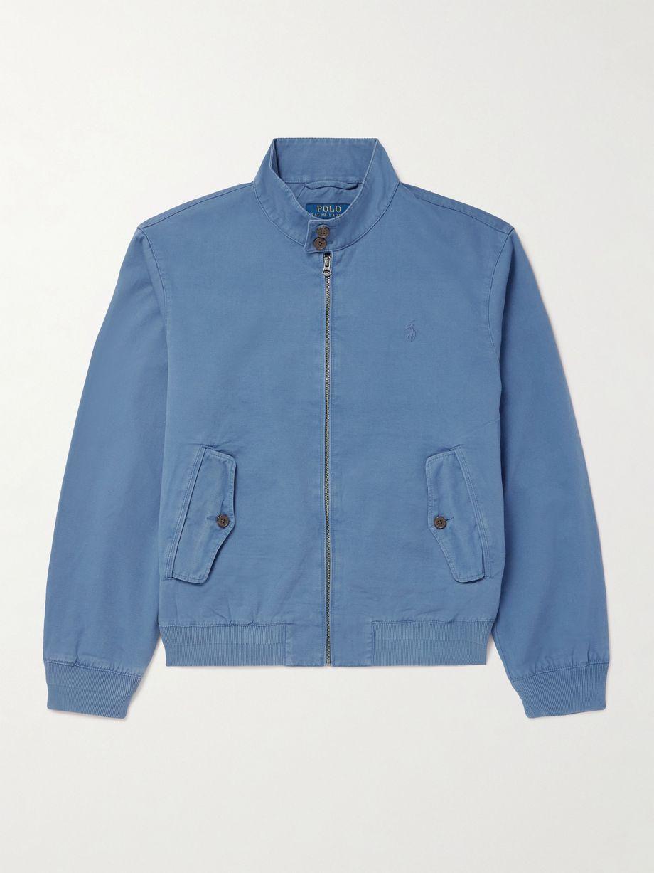 Logo-Embroidered Cotton-Twill Bomber Jacket by POLO RALPH LAUREN Logo-Embroidered Cotton-Twill Bomber Jacket by POLO RALPH LAUREN