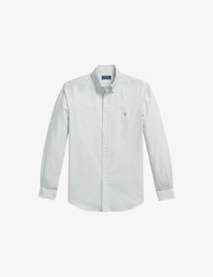 Logo-Embroidered Custom-Fit Cotton Oxford Shirt by POLO RALPH LAUREN