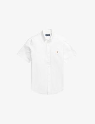 Logo-Embroidered Custom-Fit Cotton Oxford Shirt by POLO RALPH LAUREN