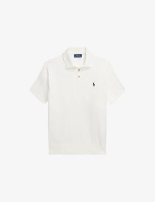Logo-Embroidered Custom-Fit Knitted Cotton Polo Shirt by POLO RALPH LAUREN