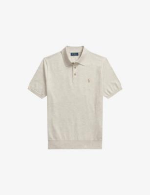 Logo-Embroidered Custom-Fit Knitted Cotton Polo Shirt by POLO RALPH LAUREN