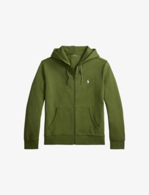 Logo-Embroidered Double-Knit Cotton-Blend Hoody by POLO RALPH LAUREN