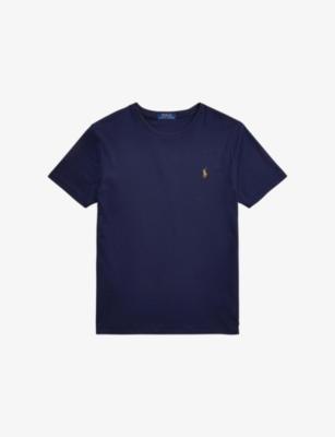 Logo-Embroidered Short-Sleeved Cotton-Jersey T-Shirt by POLO RALPH LAUREN