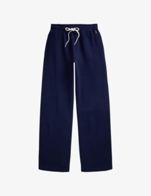 Logo-Embroidered Wide-Leg Cotton Jogging Bottoms by POLO RALPH LAUREN