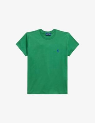 Logo-Print Short-Sleeve Cotton T-Shirt by POLO RALPH LAUREN