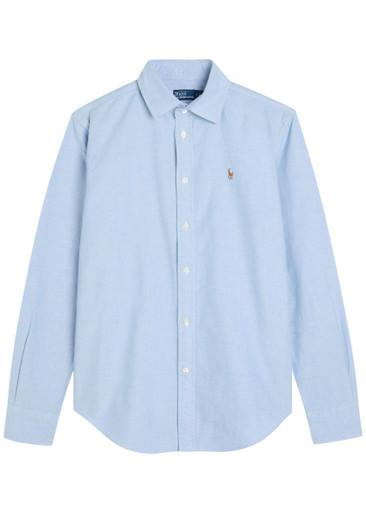 Logo-embroidered cotton shirt by POLO RALPH LAUREN