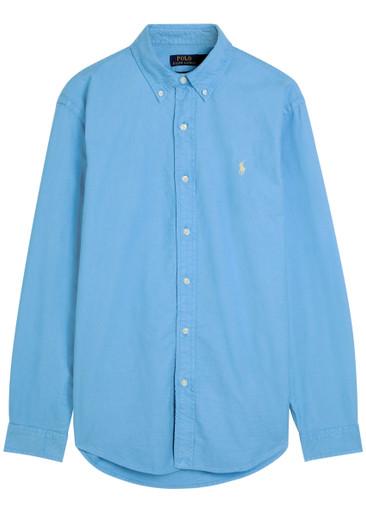 Logo-embroidered cotton shirt by POLO RALPH LAUREN