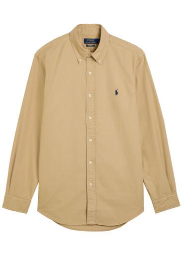Logo-embroidered cotton shirt by POLO RALPH LAUREN