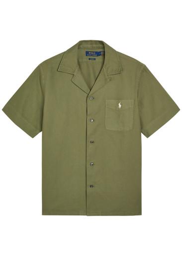 Logo-embroidered cotton shirt by POLO RALPH LAUREN
