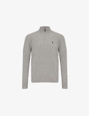 Logo-embroidered half-zip wool and cashmere jumper by POLO RALPH LAUREN