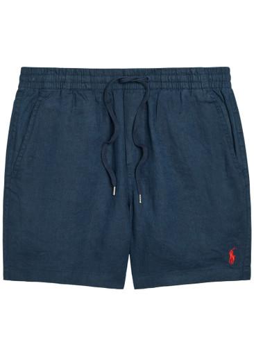 Logo-embroidered linen shorts by POLO RALPH LAUREN