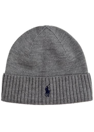 Logo-embroidered wool beanie by POLO RALPH LAUREN