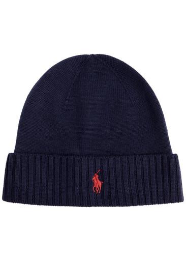 Logo-embroidered wool beanie by POLO RALPH LAUREN