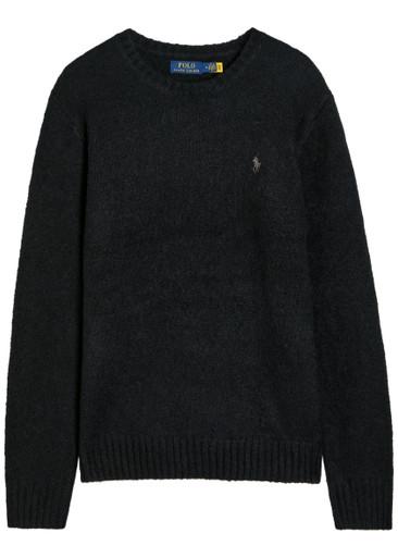 Logo-embroidered wool-blend jumper by POLO RALPH LAUREN