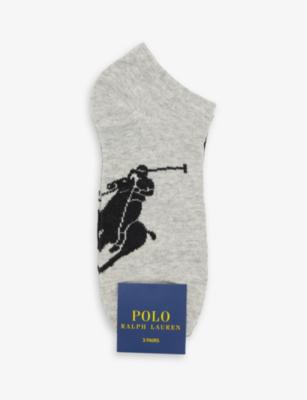 Logo-print pack of three cotton-blend socks by POLO RALPH LAUREN