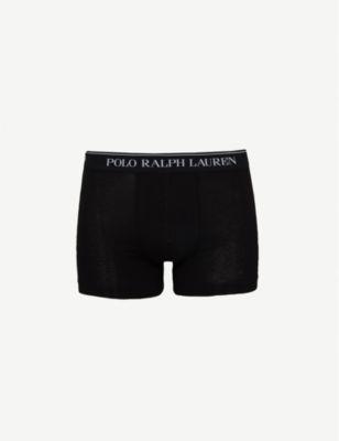 Logo waistband classic-fit stretch-cotton trunks pack of three by POLO RALPH LAUREN