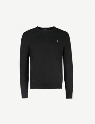 Long-sleeved crewneck cotton jumper by POLO RALPH LAUREN