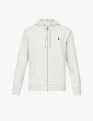 Long-sleeved double-knit relaxed-fit jersey hoody by POLO RALPH LAUREN