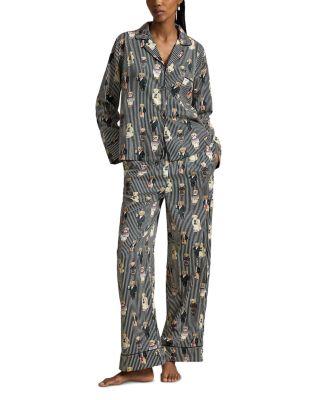 Madison Printed Pajama Set in Winter Bear by POLO RALPH LAUREN