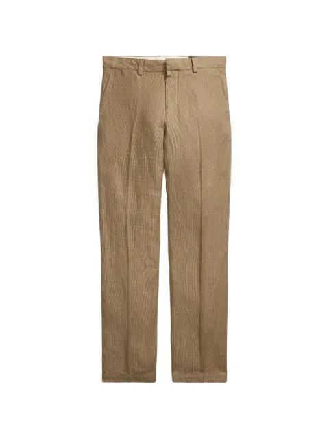Manhasset houndstooth-pattern chino trousers by POLO RALPH LAUREN