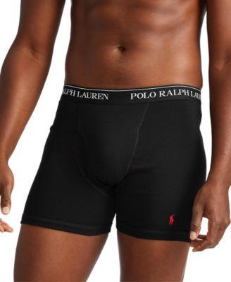 Men's 3-Pack Classic Cotton Boxer Briefs by POLO RALPH LAUREN
