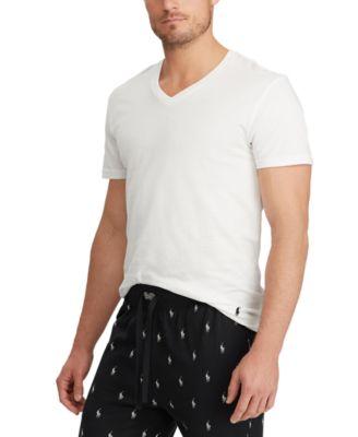 Men's 3-Pack V-Neck Classic Undershirts by POLO RALPH LAUREN