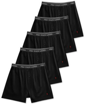 Men's 5-Pack Classic-Fit Cotton Knit Boxers by POLO RALPH LAUREN