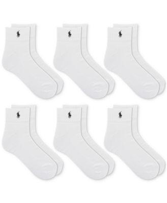 Men's 6-Pack Performance Sport Quarter Socks by POLO RALPH LAUREN