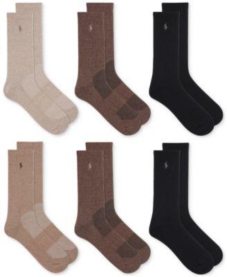 Men's 6-Pk. Performance Sport Crew Socks by POLO RALPH LAUREN