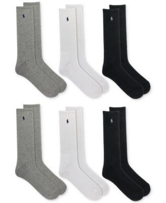 Men's 6-Pk. Performance Sport Crew Socks by POLO RALPH LAUREN