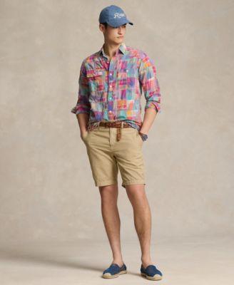Men's 8.5" Straight-Fit Linen Cotton Chino Shorts by POLO RALPH LAUREN