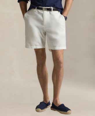 Men's 8.5" Straight-Fit Linen Cotton Chino Shorts by POLO RALPH LAUREN