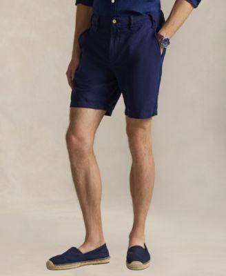 Men's 8.5" Straight-Fit Linen Cotton Chino Shorts by POLO RALPH LAUREN