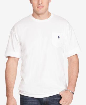 Men's Big & Tall Crew-Neck Pocket T-Shirt by POLO RALPH LAUREN
