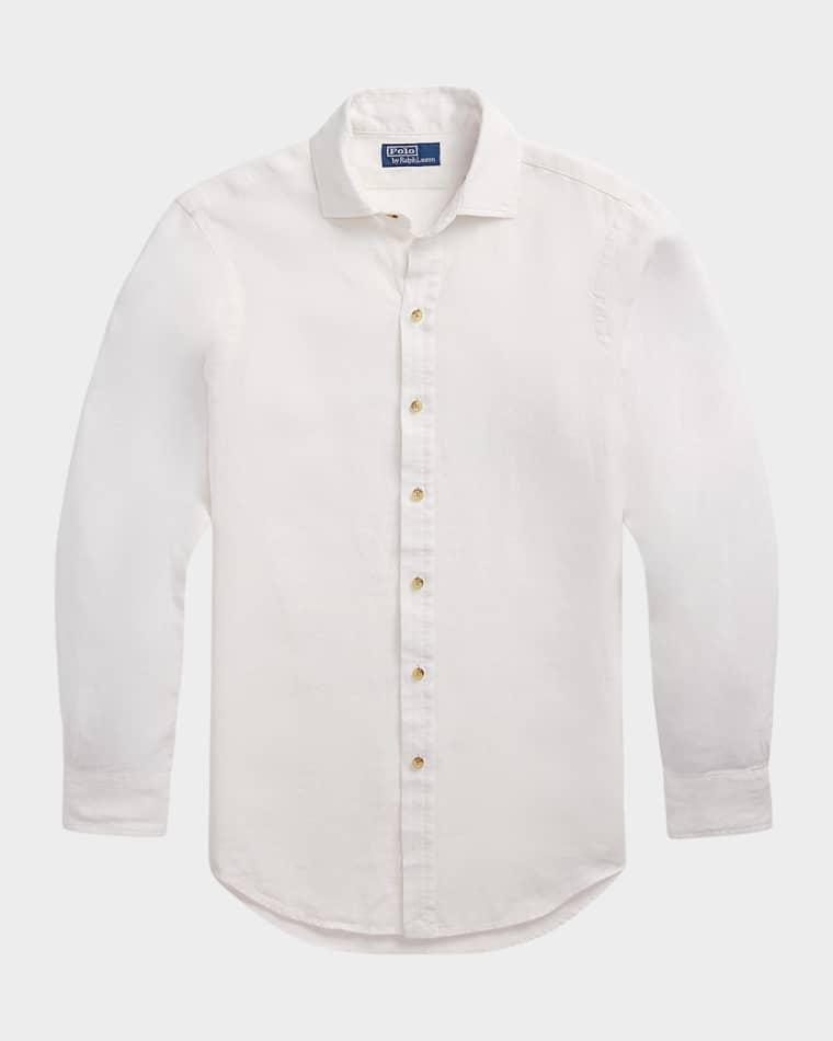 Men's Classic-Fit Linen Casual Button-Down Shirt by POLO RALPH LAUREN