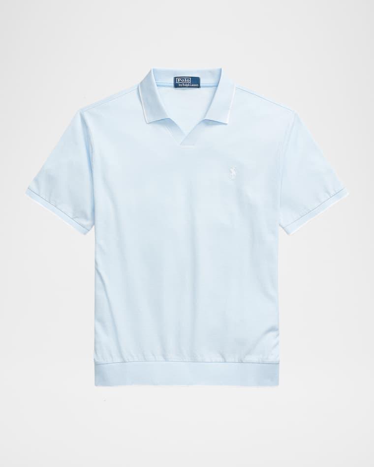 Men's Cotton Jacquard Pique Short-Sleeve Polo Shirt by POLO RALPH LAUREN