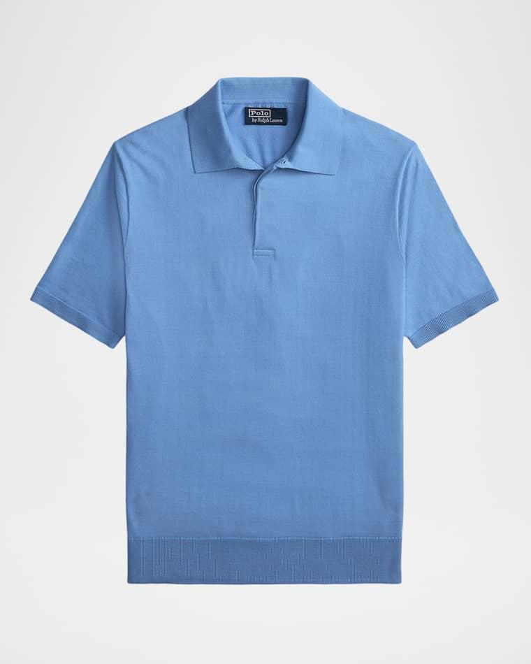 Men's Cotton Knit Short-Sleeve Polo Sweater by POLO RALPH LAUREN