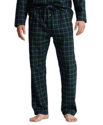 Men's Cotton Plaid Flannel Pajama Pants by POLO RALPH LAUREN