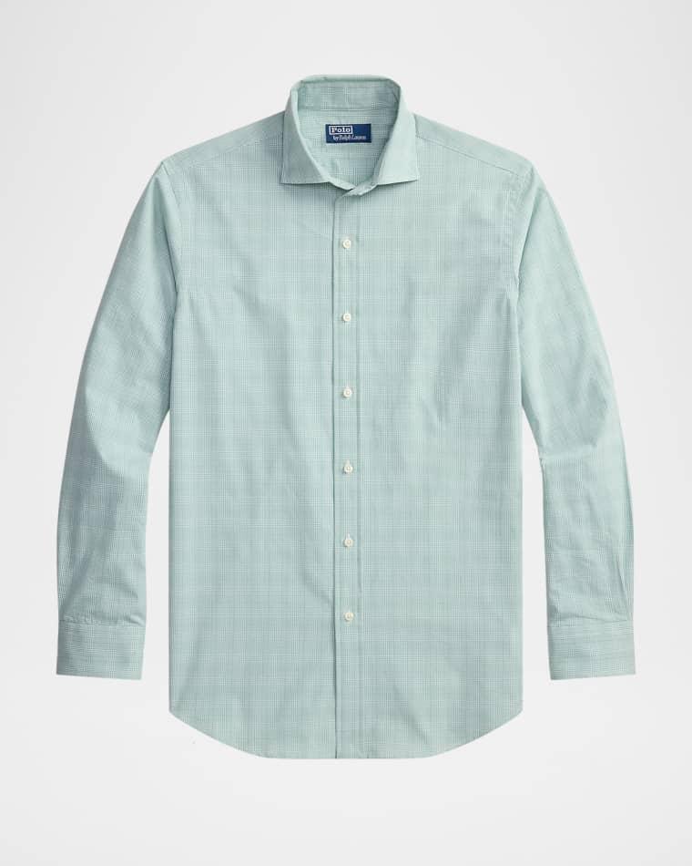 Men's Cotton Poplin Woven Plaid Sport Shirt by POLO RALPH LAUREN