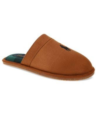 Men's Embroidered Scuff Slippers by POLO RALPH LAUREN