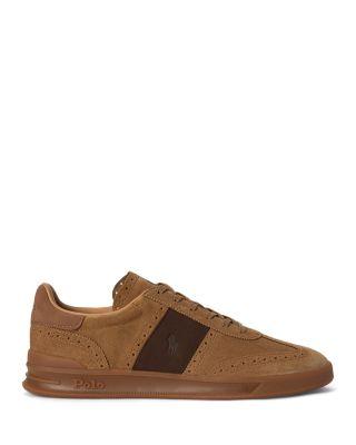Men's Heritage Aera Suede Brogue Sneakers by POLO RALPH LAUREN