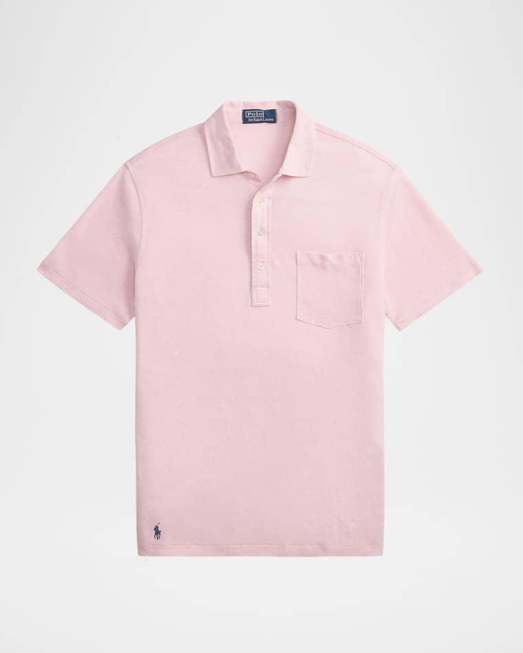 Men's Linen Pique Knit Polo Shirt by POLO RALPH LAUREN
