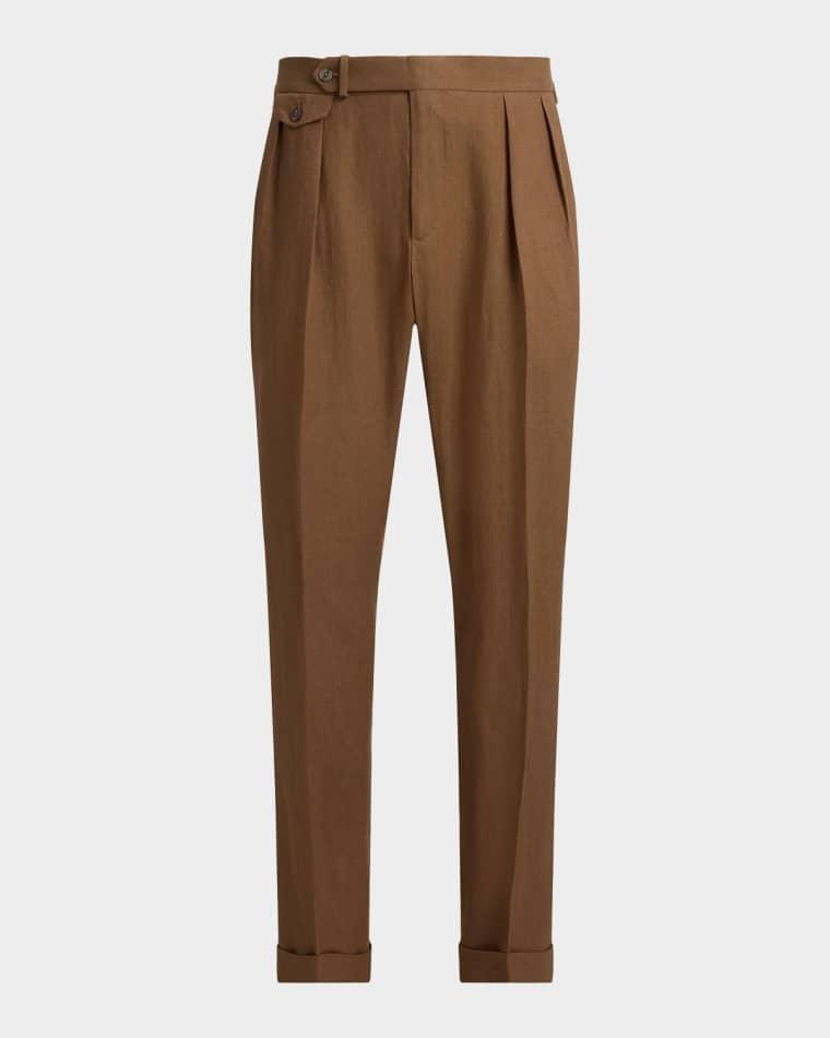 Men's Pleated Linen Suit Trousers by POLO RALPH LAUREN